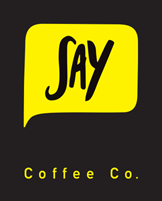 say coffee logo