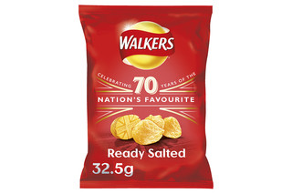 Walkers Ready Salted Crisps 32.5g 1x48