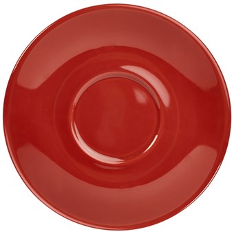Red Royal Genware Porcelain Saucer - 12cm