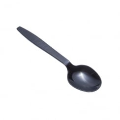 Black Plastic Spoon
