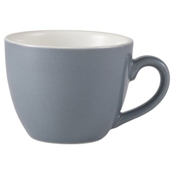 Grey Royal Genware Porcelain Bowl Shaped Cup - 175ml