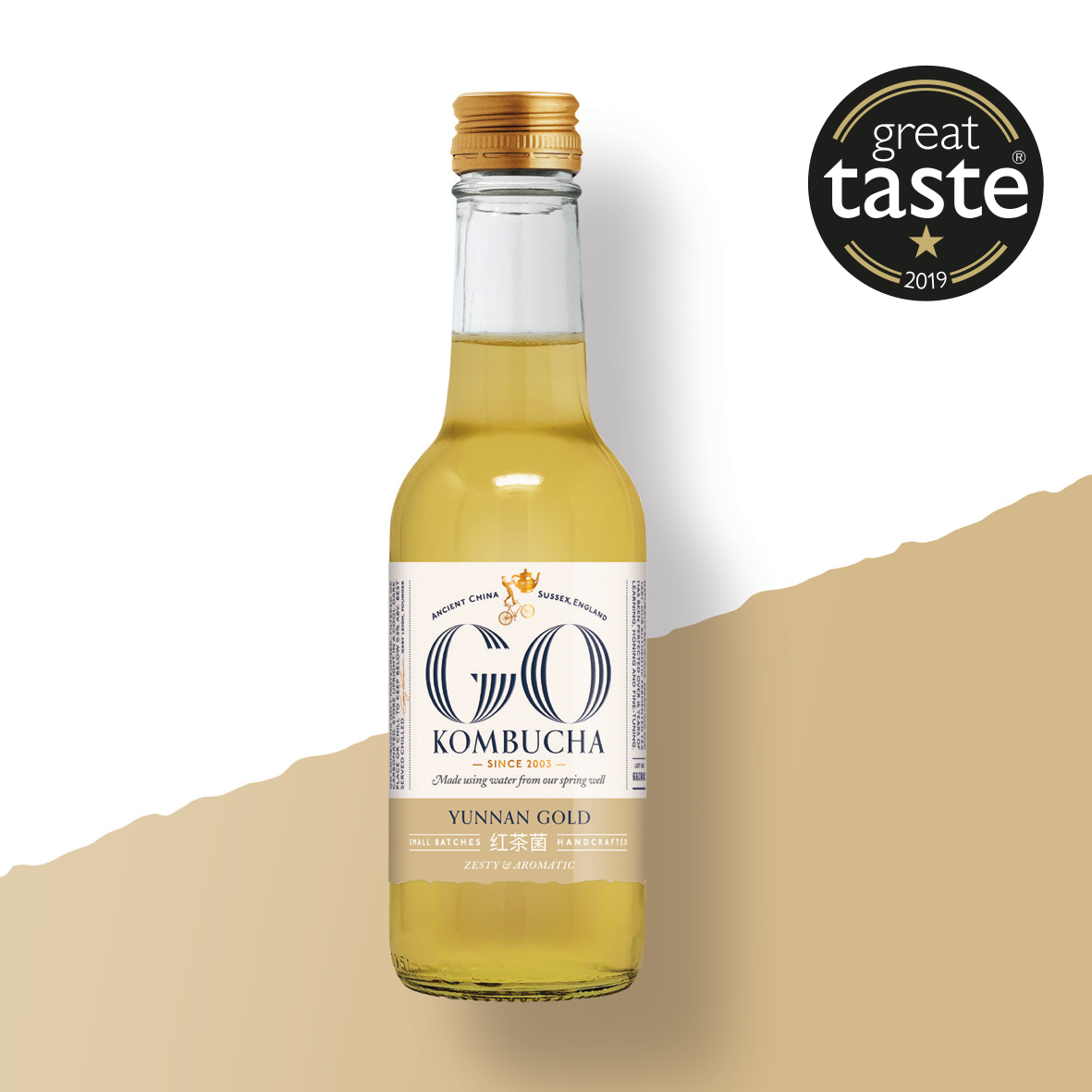 GO Kombucha Yunnan Gold 250ml