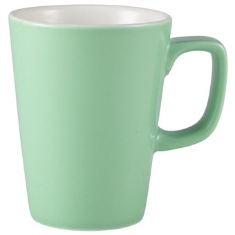 Green Royal Genware Porcelain Latte Mug - 340ml