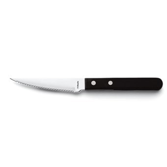 Black Polywood Handle Steak Knife
