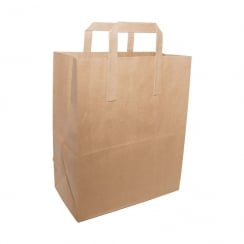 Brown Paper Bag With Handles - Large