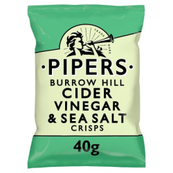 Pipers Burrow Hill Cider Vinegar & Sea Salt Crisps