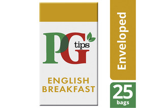 PG Tips English Breakfast Tea 25 Enveloped Bags
