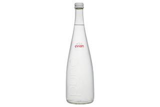 Evian Still Mineral Water Glass Bottle