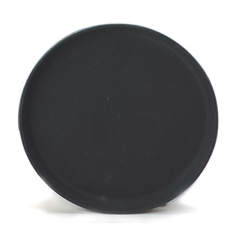 Black Non Slip Round Tray 35cm