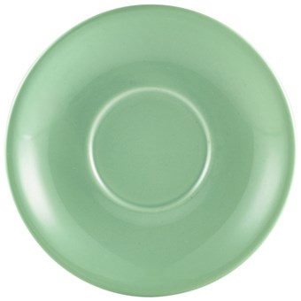 Green Royal Genware Porcelain Saucer - 13.5cm