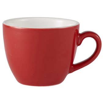 Red Royal Genware Porcelain Bowl Shaped Cup - 175ml