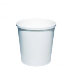 16oz White Soup Container