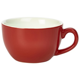 Red Royal Genware Porcelain Bowl Shaped Cup - 90ml