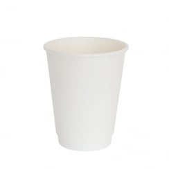 12oz White Paper Cup - Double Wall 