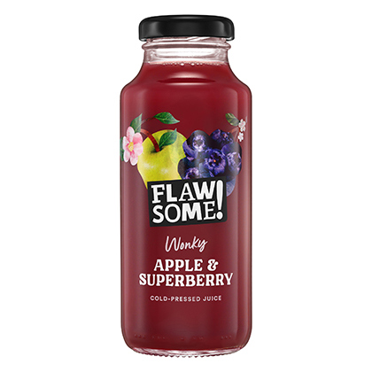Flawsome! Apple & Superberry cold-pressed juice 