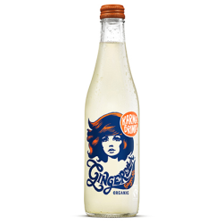 Organic Karma Drinks Gingerella Ginger Ale Glass
