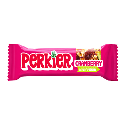 Individually wrapped Perkier Cranberry Bar