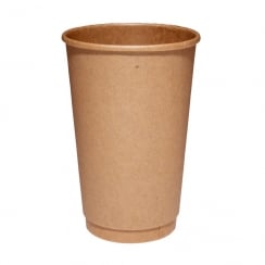 16oz Brown Paper Cup - Double Wall