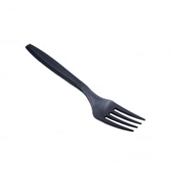 Black Plastic Fork