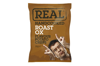 Real Hand Cooked Roast Ox Flavour Potato Crisps