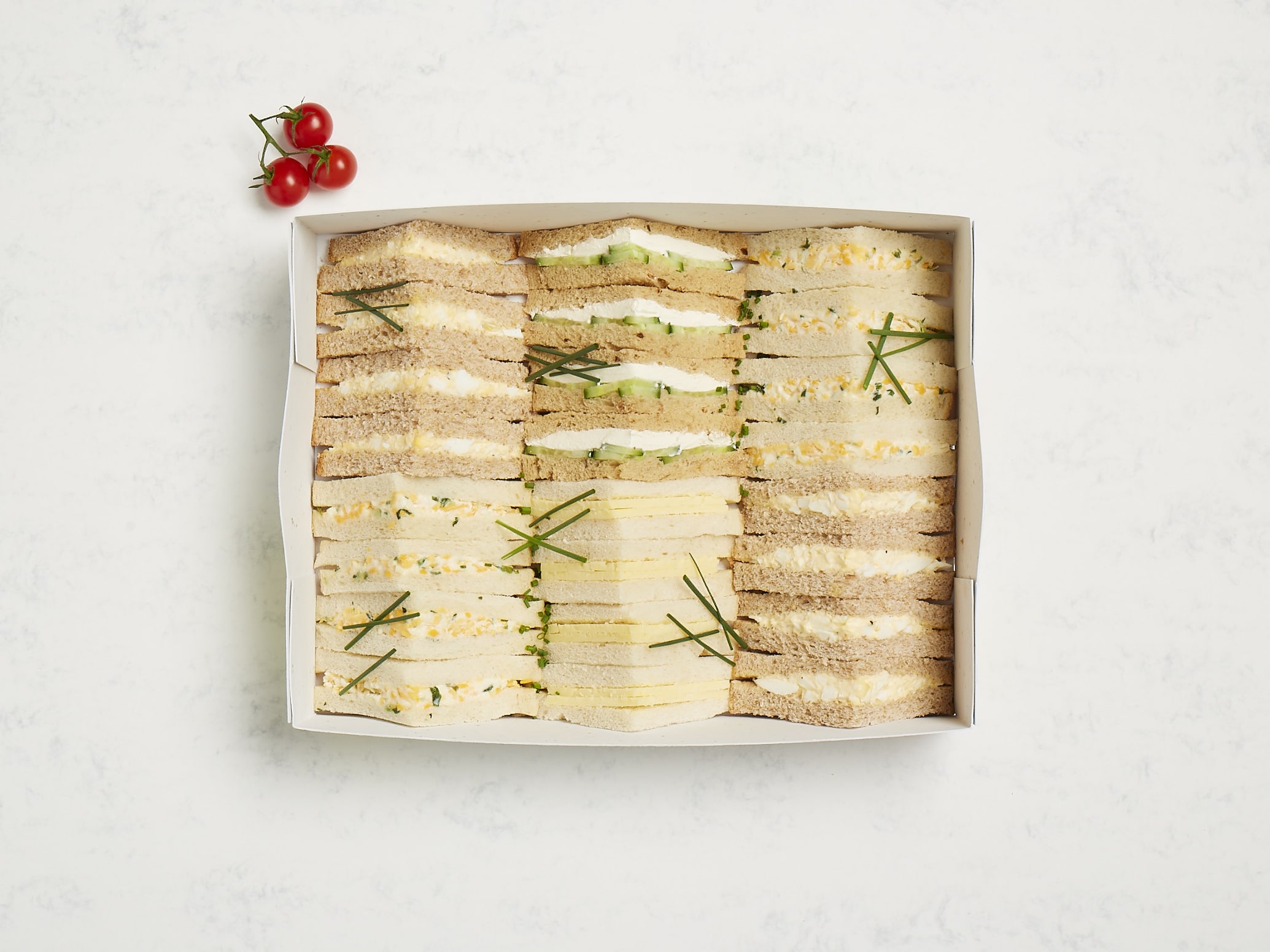 Simple Vegetarian Sandwich Platter