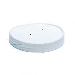 White Lid for 16oz Soup Containers 