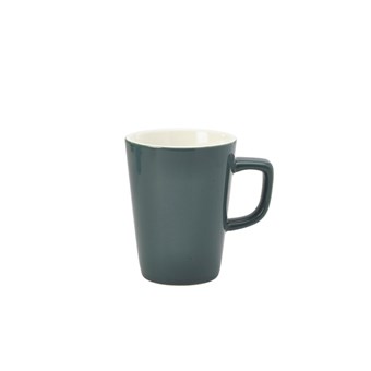 Grey Royal Genware Porcelain Latte Mug - 340ml