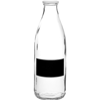 Lidded Bottle with Blackboard Design