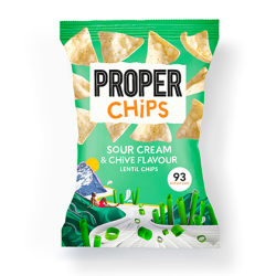 PROPERCHIPS Sour Cream & Chives Lentil Chips 