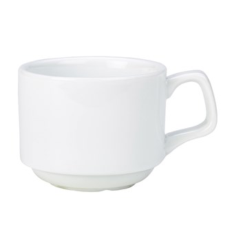 Royal Genware Porcelain Stacking Cup 200ml