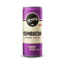 Remedy Kombucha Can Cherry Plum 