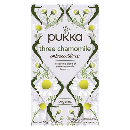 Pukka Tea Three Chamomile Enveloped Tea Bags