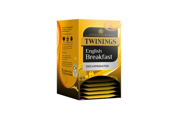 Twinings English Breakfast Decaffeinated Envelope Tagged 