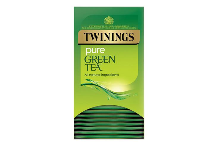 Twinings Pure Green Tea Envelope Tagged Teabags