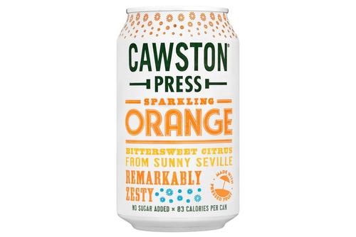 Cawston Press Sparkling Orange 330ml Can