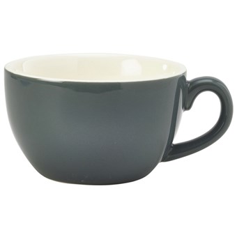 Grey Royal Genware Porcelain Bowl Shaped Cup - 90ml