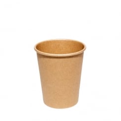 8oz Brown Paper Cup - Single Wall