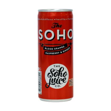 Soho Juice Co Blood Orange Raspberry & Ginger Can 