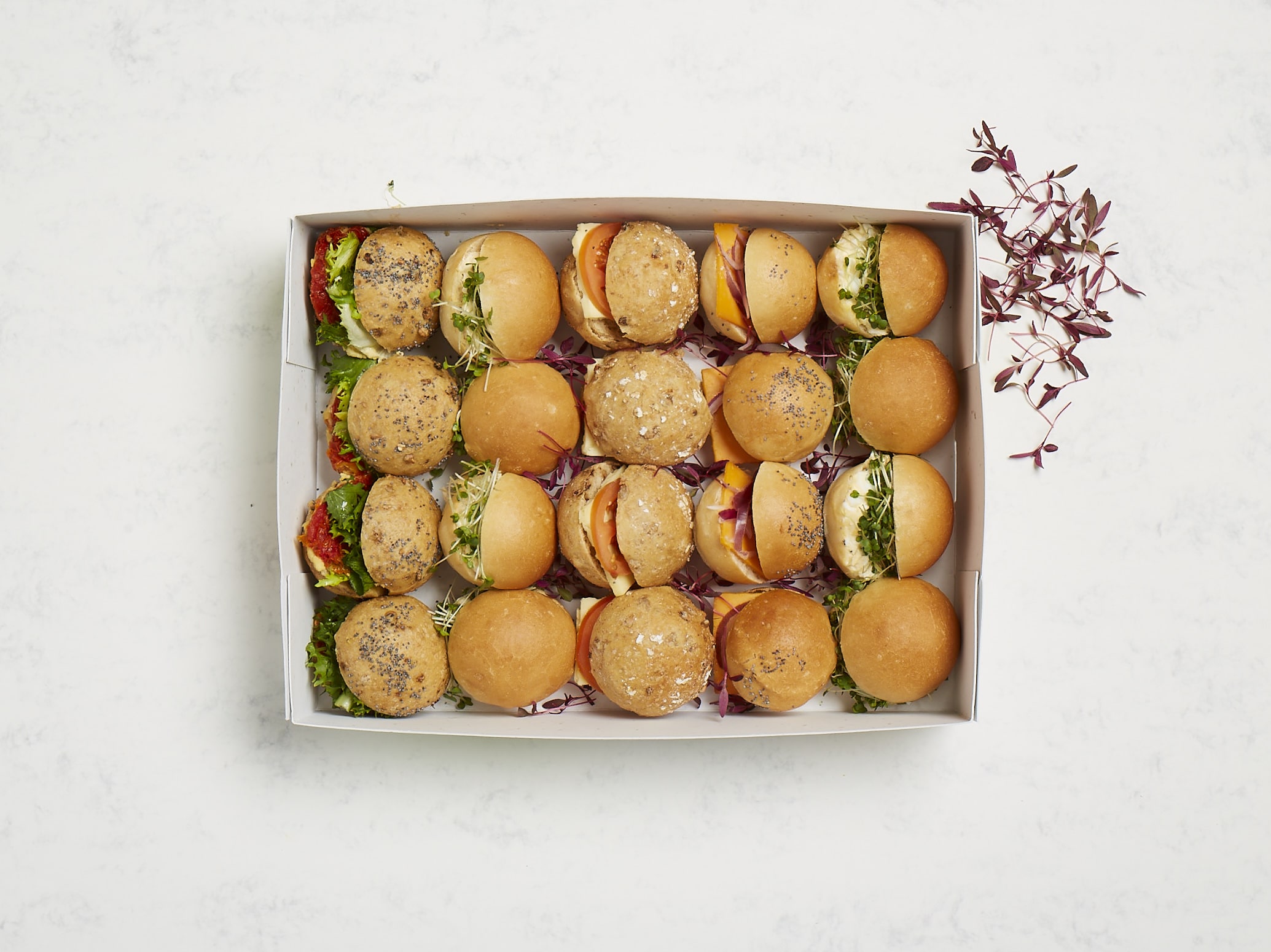 Vegetarian Mini Roll Platter