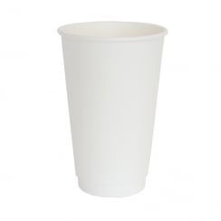 16oz White Paper Cup - Double Wall