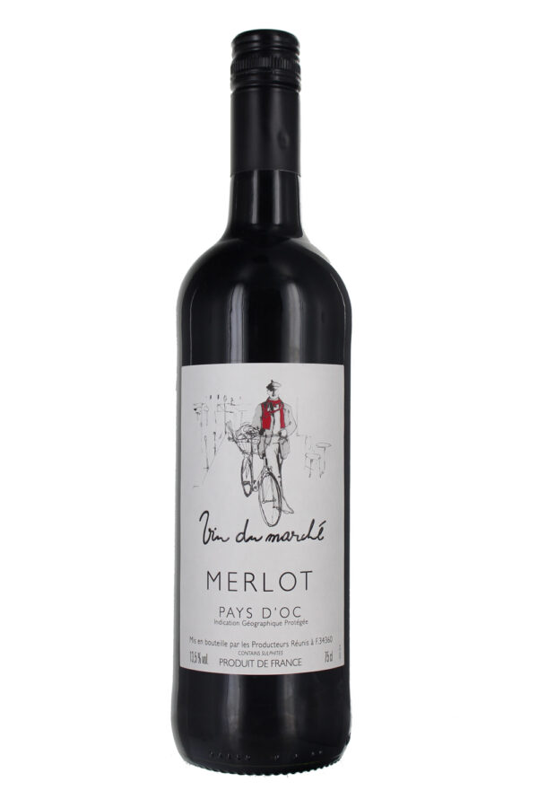 2021 Vin du Marché Merlot, IGP Pays d'Oc, France (Case)
