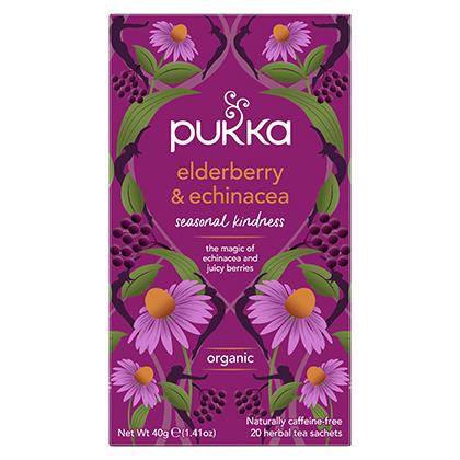 Pukka Tea Elderberry & Echinacea Fruit Enveloped Tea Bags