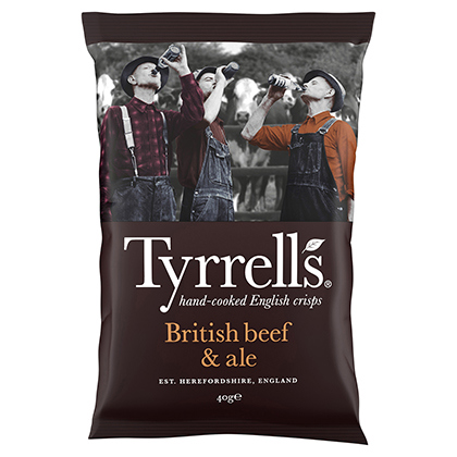 Tyrrells British Beef & Ale Crisps