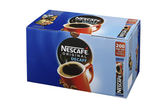 NESCAFE Original Instant Decaffeinated Coffee, 200 Sachets