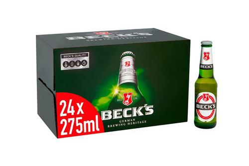 Beck's German Pilsner Beer Bottles 24 x 275ml