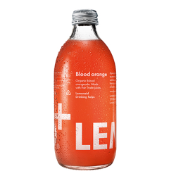Lemonaid Organic Blood Orange Sparkling Soft Drink Glass 