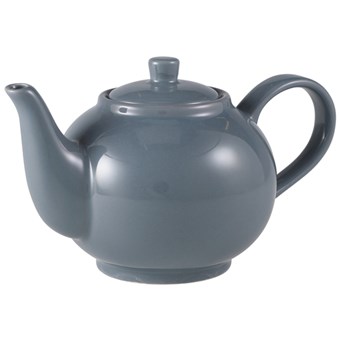 Grey Royal Genware Porcelain Teapot - 450ml