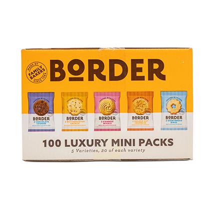 Border Biscuits 100 Luxury Mini Packs 5 Varieties