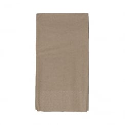 33cm 2-Ply 8 Fold Brown Napkin