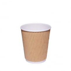 8oz Brown Ripple Cup